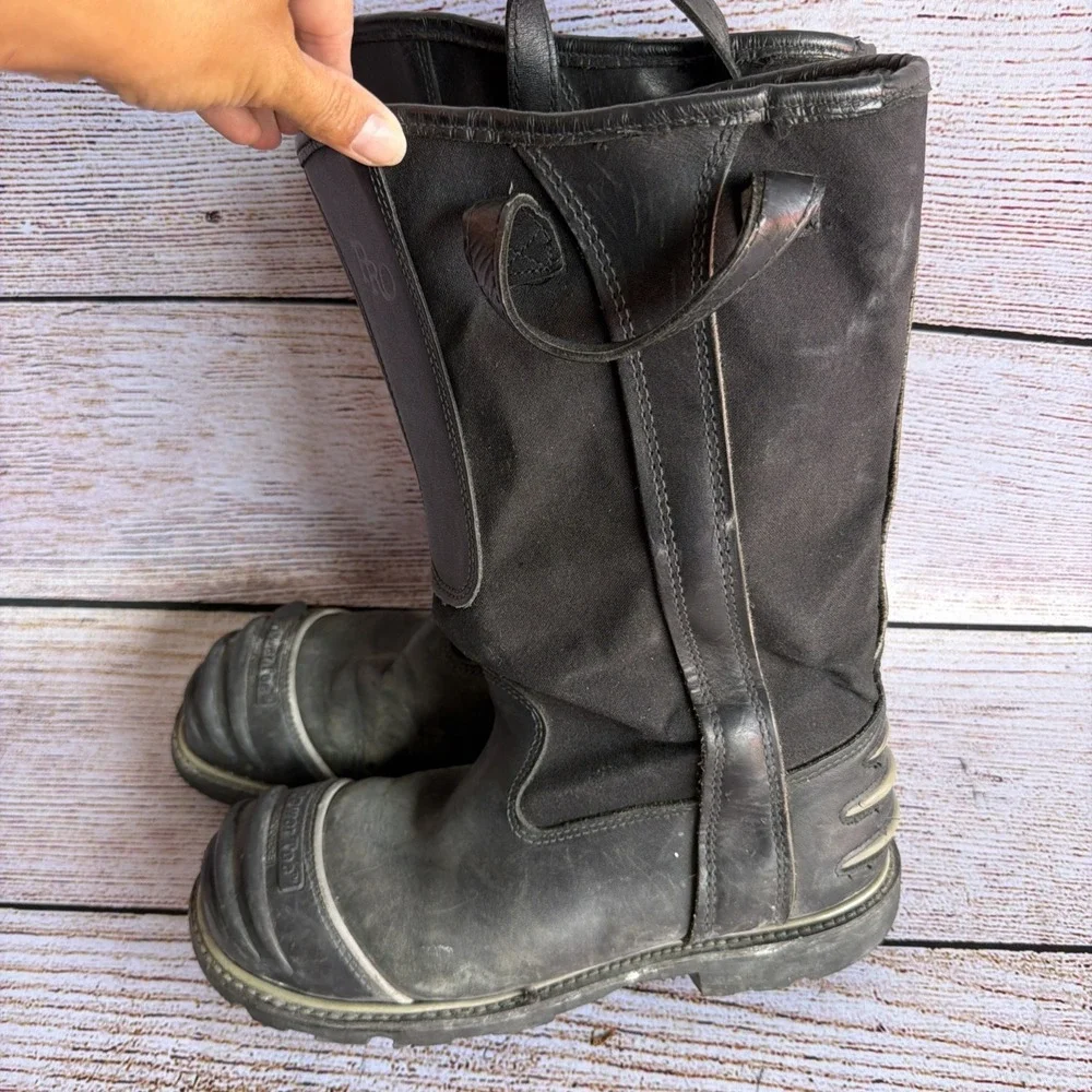 CrossTech 5006SG Men's Fire Boots Size 11.0E Black Power Toe Used